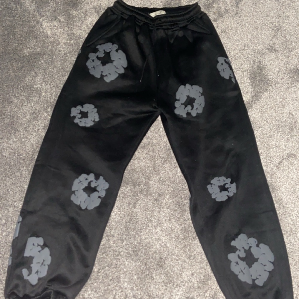 Denim tears black on black monochrome